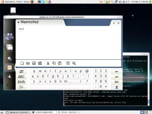 Maemopad on Maemo SDK Maemo SDK